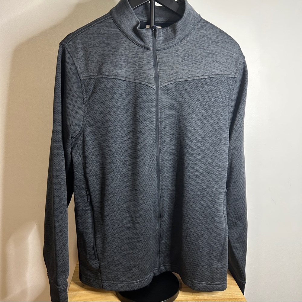 Greg Norman Collection Charcoal Full-Zip Jacket